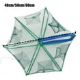 thumbnail image 3 of Visland 40/50/60cm Fishing Bait Trap Foldable Fish Minnow Crab Crayfish Crawdad Shrimp Net Trap Cast Net Dip Cage Collapsible Easy Use Hexagon Hole Fishing Accessories, 3 of 8