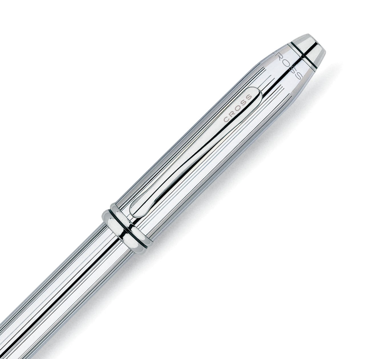 Cross Townsend - Fountain Pen - Fine Point - Lustrous Chrome with stainless steel nib