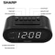 thumbnail image 3 of Alarma digital Sharp con AccuSet: reloj inteligente automático, nunca necesita configuración (LED blanco y negro medianoche), 3 of 5