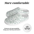 thumbnail image 6 of Haiem Leaf Print Print Women's Fuzzy Memory Foam House Slipper Cozy Home Footwear Non-slip Winter Slippers-40/41, 6 of 7