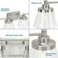 thumbnail image 2 of P300351-009-Progress Lighting-Hinton - 4 Light Bath Vanity In Farmhouse Style-7.75 Inches Tall and 7.12 Inches Wide-Brushed Nickel Finish, 2 of 7