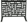 thumbnail image 2 of TOOL1SHOoo 74.4" x 35.4" Black Steel Outdoor Panel Privacy Screen, 2 of 6