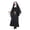 Black,3pc, variant on Women'S Halloween Nun Costume Dress, Long Sleeve Cosplay Outfit For Role Play Parties, Stage Performances, Themed Events, Holiday Gatherings, Costume Events And Adult Dress Up Wear