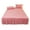 Pink, variant on Dbuoem Ruffled Bed Skirt King Size Bed Skirt with Platform Queen Size Wrinkle-Free Fade Resistant Bed Skirt