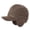 Brown, variant on Men Winter Knitted Baseball Cap Thick Fleece Lined Warm Hat with Ear Flaps, Windproof Visor Thermal Beanie Cold Weather Gear for Outdoor Sports Chilly Morning Commute Everyday Casual Wear
