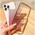 thumbnail image 3 of Compatible with Galaxy A52 5G Case for Women Girls, Cute 3D Butterfly Luxury Bling Sparkle Liquid Flowing Camera Lens Protector Plating Shockproof Phone Case for Galaxy A52 5G (PURPLE), 3 of 14