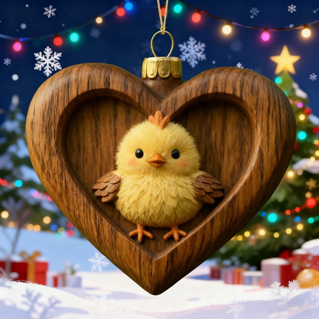 Rapeiae Christmas Animals Print Acrylic Hanging Christmas Gifts for Family Colleagues Christmas Tree Decoration