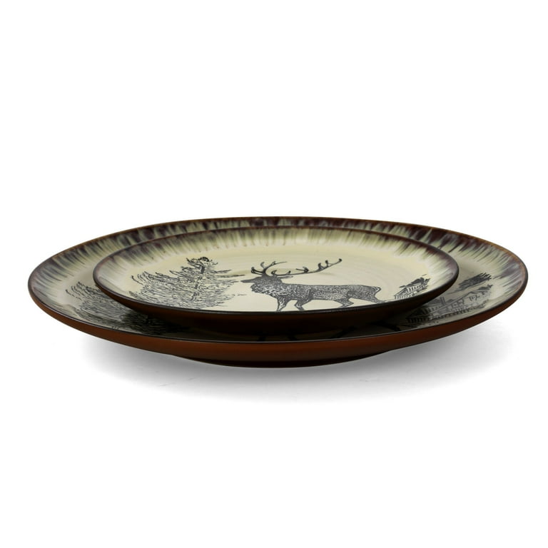 MamboCat Marie Service De Table 30 Pièces En Porcelaine Avec Décor