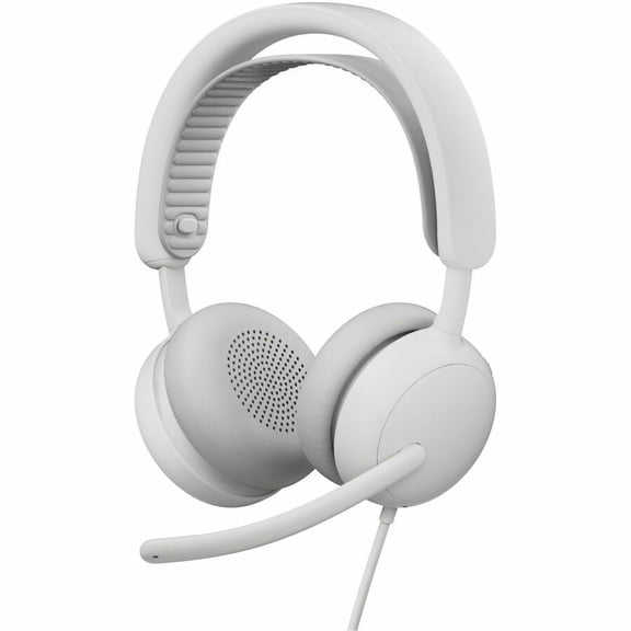 Logitech Zone Wired 2 for Business, Noise-Canceling Headset with Adaptive Hybrid ANC, Microsoft Teams Certified, USB-C with USB-A adapter, Off-white