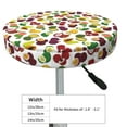thumbnail image 4 of Gukieu Colorful Fruits Print Round Chair Cover, Dust-proof and Non-slip Bar Chair Protective Cover, Suitable for Bars, Restaurants, Offices-12 inch, 4 of 7