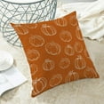 thumbnail image 4 of Fall Pillow Covers 16 X 16 Inch Set of 2 for Fall Decor Throw Pillow Covers Orange Pumpkin Cushion Cases Autumn Thanksgiving Decorative Outdoor Pillows for Couch Home Sofa Living Room, 4 of 5