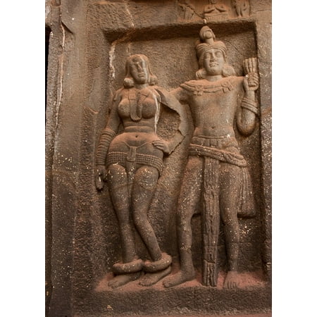 Alabaster Stone Carvings LAMINATED POSTER Caves Karla Caves Stone Carvings Buddhism India Poster Print 24 x 36 ()