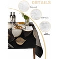 thumbnail image 2 of Gold Black Flower Table Cloth, Blossoming Botanical Prints Leaf Waterproof Tablecloth for Rectangle Tables, Reusable Washable Fabric Table Cover for Restaurant Kitchen Dining Tables 60"x84", 2 of 6