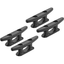 SEAFLO 6" Boat Cleat Black Nylon Dock Cleat Kayak Cleat(6", 4-Pack)