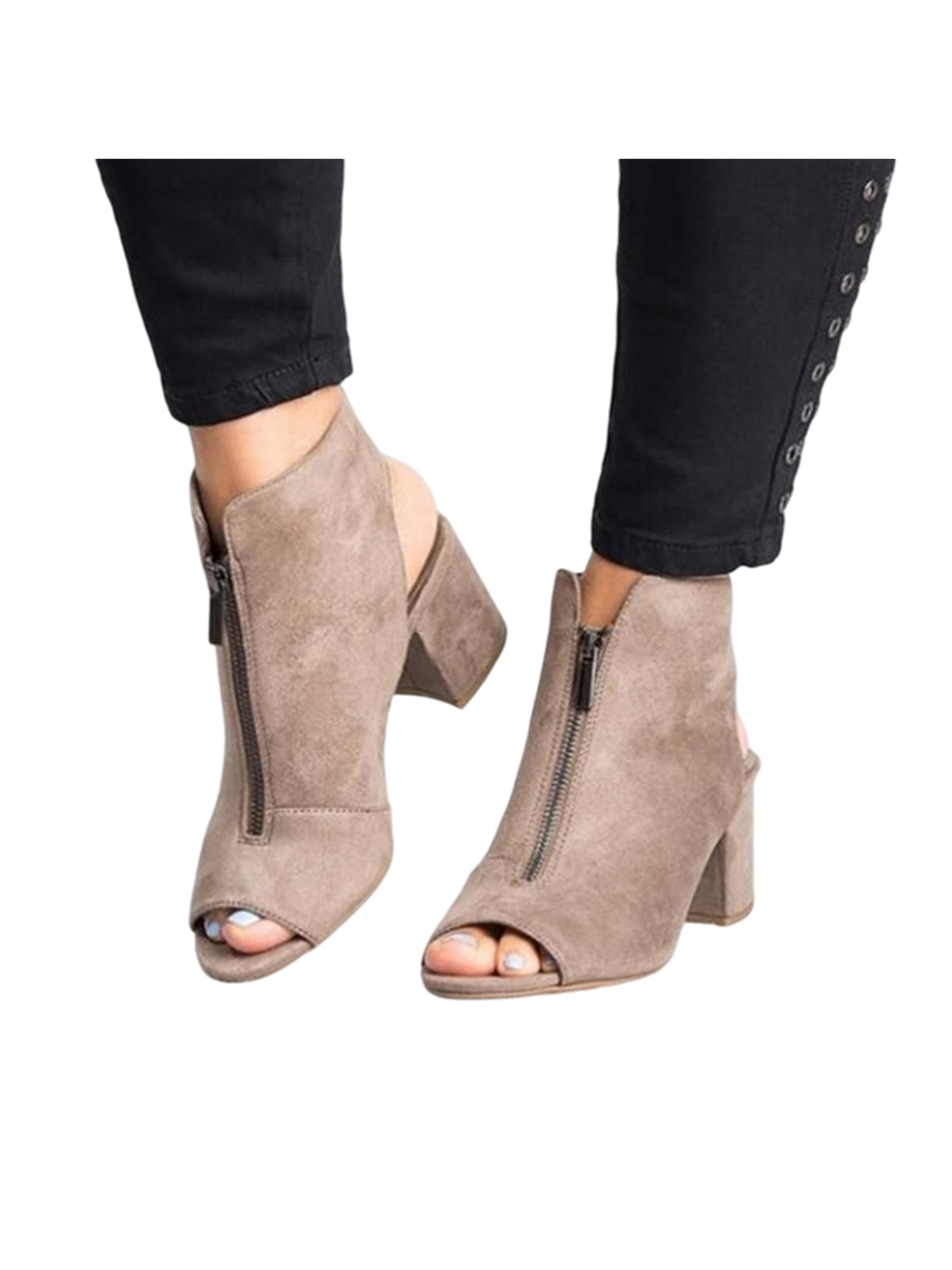 Slingback booties hot sale open toe