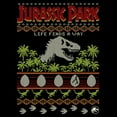 thumbnail image 2 of Men's Jurassic Park Life Finds A Way Ugly Sweater Graphic T-Shirt, 2 of 5