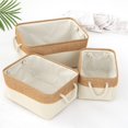thumbnail image 1 of 3pcs Foldable Clothes Storage Bins Heavy Duty Clothes Containers for Closets Wardrobes Shelves, 1 of 2
