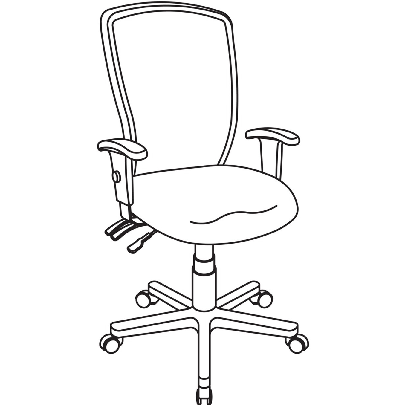 Lorell, Executive High-back Mesh Chair, 1 Each - image 4 of 5