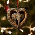 thumbnail image 7 of Cozy Forest Animal Christmas Ornament for Holiday Party Decor Heart-Shaped Tree Hole Forest Animal Ornaments 2D Acrylic Forest Christmas Ornament Woodland Creature Ornaments for Xmas Tree, 7 of 7