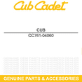 thumbnail image 5 of CUB CADET 761-04060 Brake Puck Volunteer Tracker Sport Limited LE FIS EFI, 5 of 8
