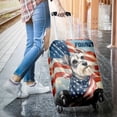 thumbnail image 3 of Patriot Schnauzer We Will Never Forget Patriotic Remembrance Day Travel Luggage Cover Miniature Schnauzer Dog Lover Suitcase Dust Protective Decor - 12014, 3 of 5
