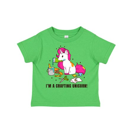 

Inktastic I m a Crafting Unicorn Gift Toddler Toddler Girl T-Shirt