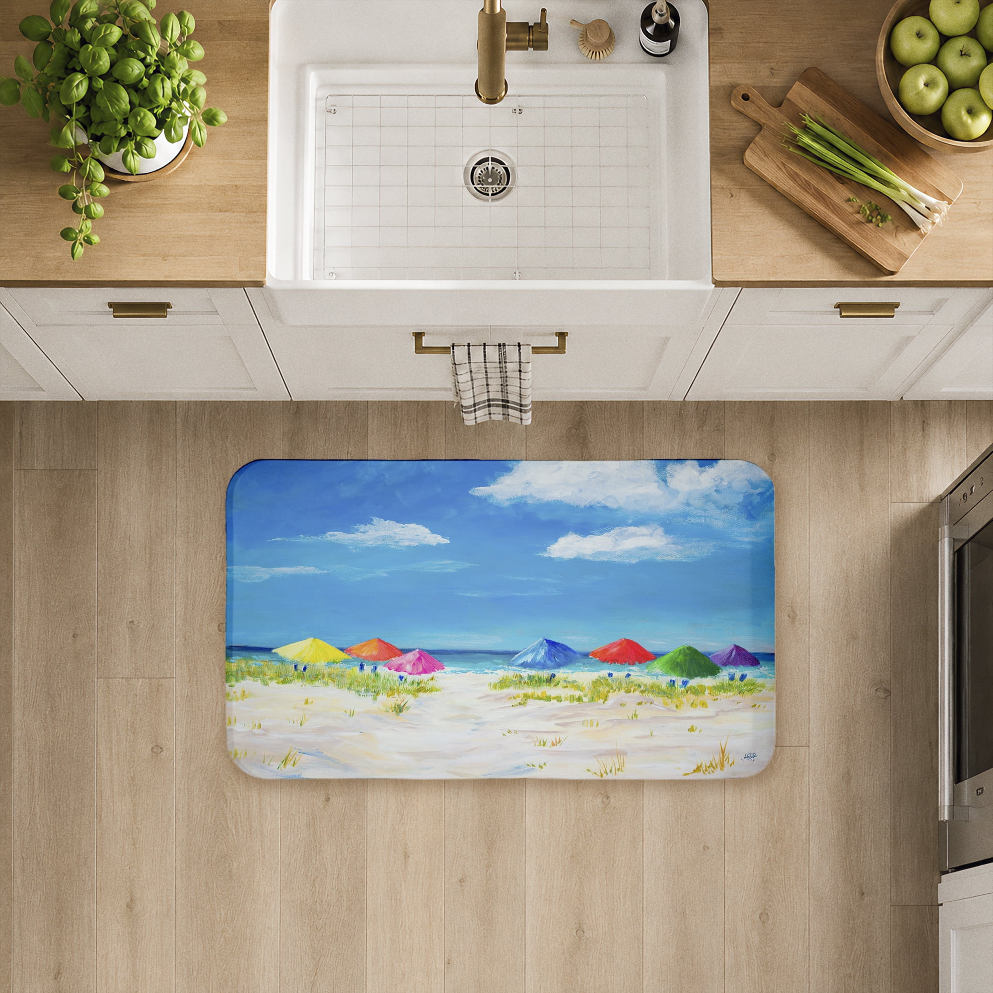 Stupell Industries Day At The Beach Printed Anti-Fatigue Floor Mat, design by Julie DeRice