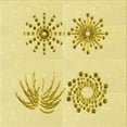 thumbnail image 1 of Ahgly Company Machine Washable Indoor Square Transitional Sun Yellow Area Rugs, 6' Square, 1 of 7