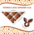 thumbnail image 4 of Juego de pañuelos para perros E-Clover Fall Plaid Triangle para perros medianos, 4 of 9
