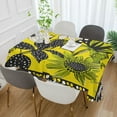 thumbnail image 2 of Yayeee Tablecloths 60" x 60" Rectangle Wrinkle Resistant Party Table Cover, Yellow Flowers, 2 of 8