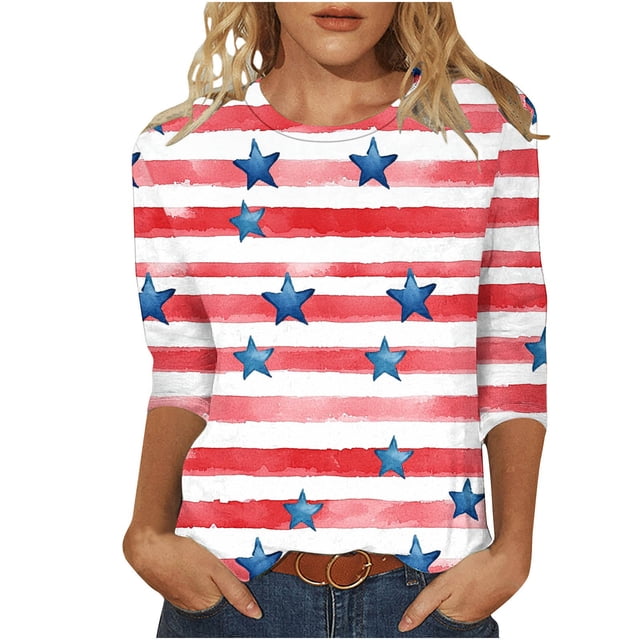 Camiseta con Capucha de Cuello Redondo de Tres Cuartos de Manga con Capucha de Moda para Casual, Fiesta, Primavera Y Verano