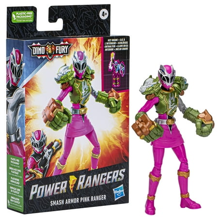 Power Rangers Dino Fury Smash Armor Pink Ranger  Power Rangers Toys Action Figures