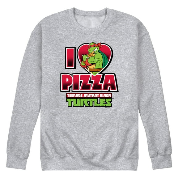 Teenage Mutant Ninja Turtles - I Love Pizza - Men's Long Sleeve Crew Neck Fleece