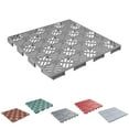 thumbnail image 5 of Pure Garden 6-Pack Polypropylene Interlocking Deck Tiles for Outdoors, Gray, 5 of 8