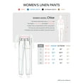 thumbnail image 3 of Hat and Beyond Women's Drawstring Linen Pants with Skinsoft Fabric, 3 of 3