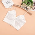 thumbnail image 2 of Sexy Women Camisole Deep V Design Thin and Light Comfortable Solid Color Female Underwear Bra, 2 of 9