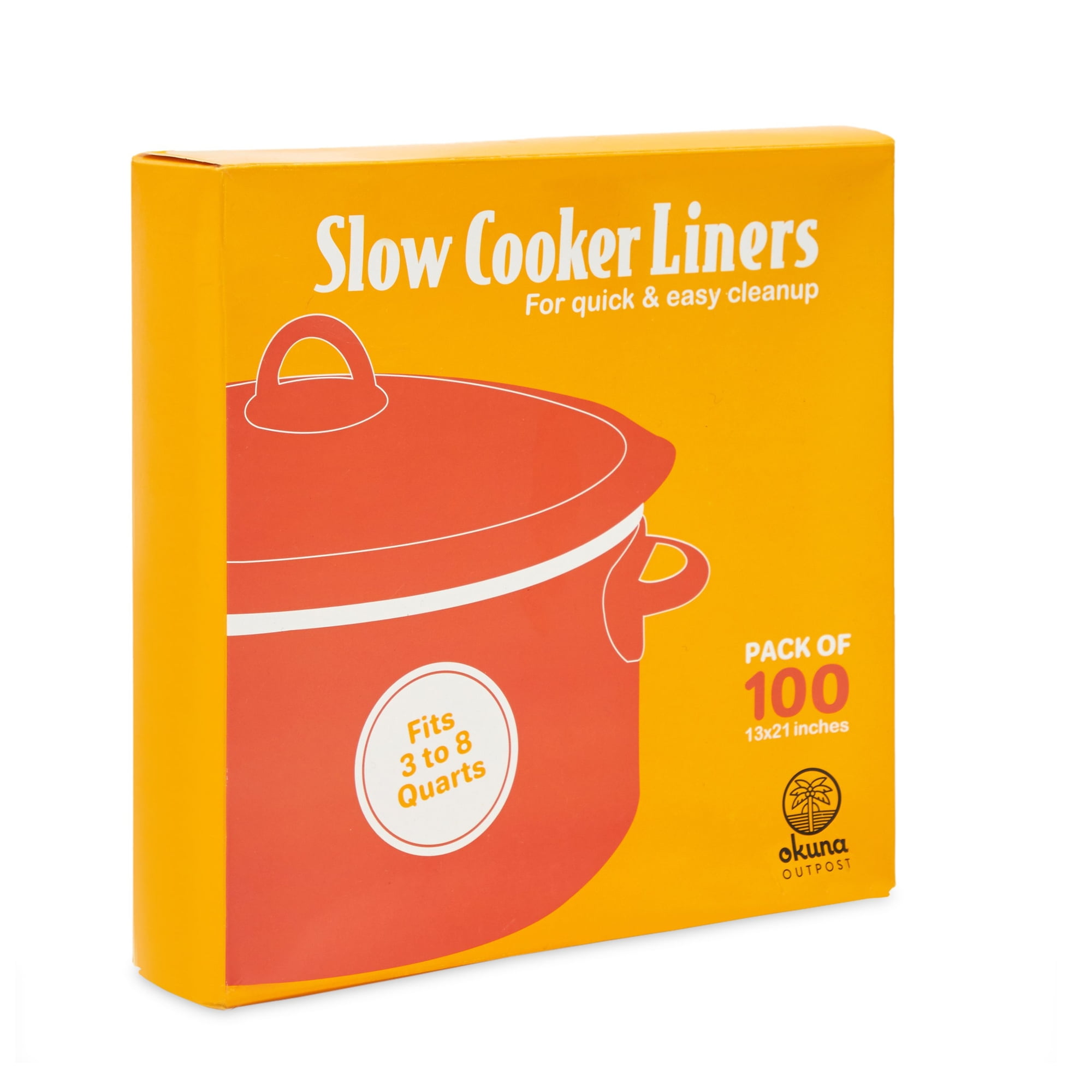 OOFLAYE 20 Counts Slow Cooker Liners and Cooking Bags, Extra Large Size Fits 6-10QT Pot, 14x 22, BPA Free, Suitable for Oval & Roun