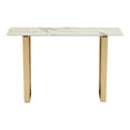 thumbnail image 4 of Atlas Console Table White  Silver, 4 of 8