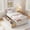 White, variant on Topcobe Twin Size Captain Bed with 2 Drawers and Slats Support, Bed Frame, Indoor Furniture for Bedroom-Natural