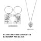 thumbnail image 3 of Llavero padre, madre e hija, collar, llavero, colgante, llavero familiar, 3 of 6