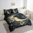 thumbnail image 3 of Manfei Bohemian Moon Bedding Comforter Set 7-Piece for Teens Adults,Starry Sky King Bedding Sets,Chic Floral Flowers Ultra Soft Bed Sheets,Super Cozy Room Decor,Reversible, 3 of 8