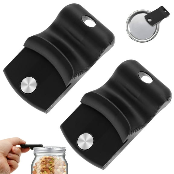 2 Pack Canning Jar Opener with Magnets,for Wide Mouth and Regular lid Can be Pasted On The Refrigerator Easy to use