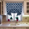 thumbnail image 3 of Topchances Morocco Printed Tie up Curtains, 1 Panel 42"W x 63"L Tie-Up Window Curtains, Roman Shading Blinds Curtain for Indoor Balcony Bedroom Living Room Kitchen, 3 of 7
