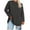 Dark Gray, variant on Jalioing Women's Plus Size Basic Shirt Long Sleeve Crew Neck Oversized Plain T Shirt Casual Spring Pullover Tee