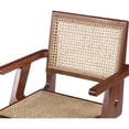 thumbnail image 2 of Bowery Hill Mid-Century Modern Walnut Dining Arm Chair (Set of 2), 2 of 7