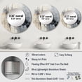 thumbnail image 4 of Designart "Winter'S Simplicity" Winter Landscape Grey Large Round Mirror - Round Bedroom Mirror Wall Decor - Traditional Round Printed Mirror - 36" x 36", 4 of 6