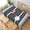 Gray Red, variant on Modern Bold Black White Stripe Rectangle Table Cloth Soft Washable Oblong Tablecloth Covers for Kitchen & Table Linens 60" x 84"