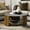 Oak, variant on Natural Finish Round Coffee Table With Shelf, Minimalist Style, 36"x18 Modern Design, Wood, 18" Height X 36" Diameter