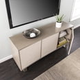 thumbnail image 5 of Southern Enterprises Abston Wood Iron Linen TV/Media Console in Gray, 5 of 5
