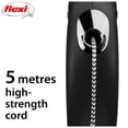 thumbnail image 3 of Flexi New Classic Petite 5m Noire Laisse pour Chien à Cordon Rétractable, 3 of 11